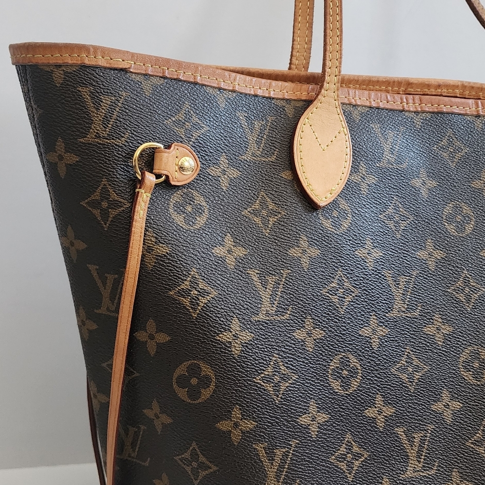 LOUIS VUITTON NEVERFULL MM MONOGRAM PIVOINE TOTE - Picture 5 of 16